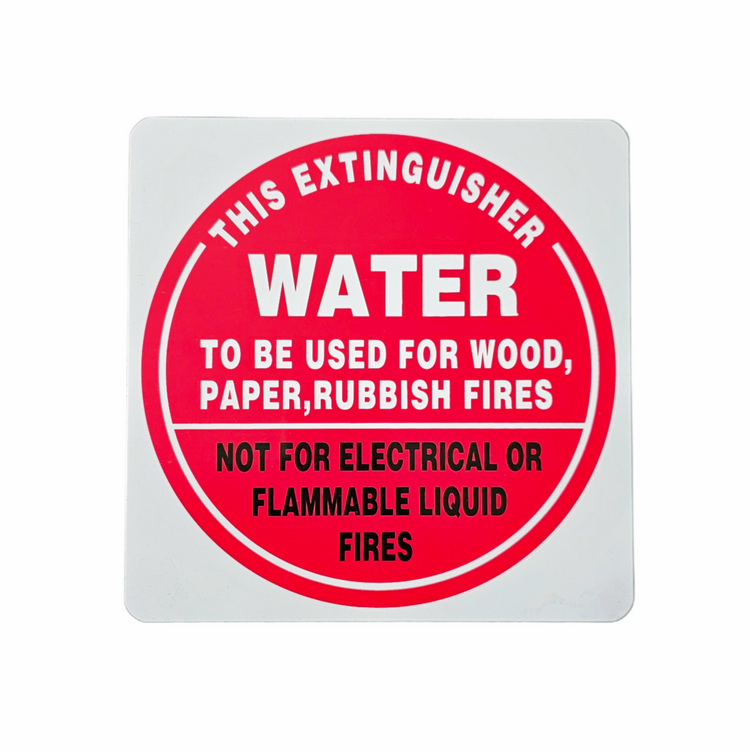 Identification Sign Water Extinguisher
