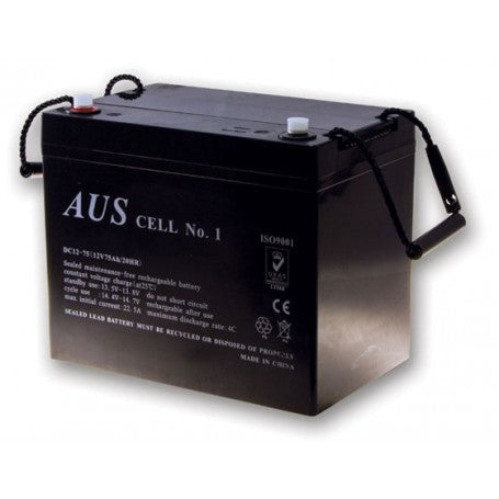 75AH 12VDC Lead Acid Battery