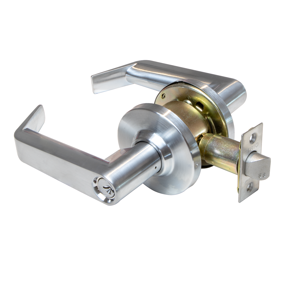 Trio Fire Rated Lever Classroom Satin Chrome