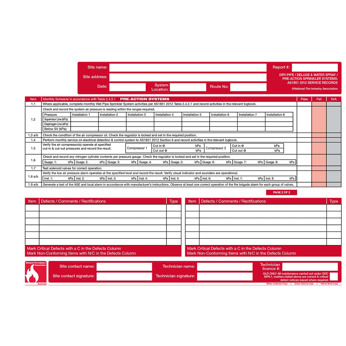FLBA 202 Dry Pipe/Deluge & Water Spray/Pre-action Sprinkler Systems (2 year) - Image 3