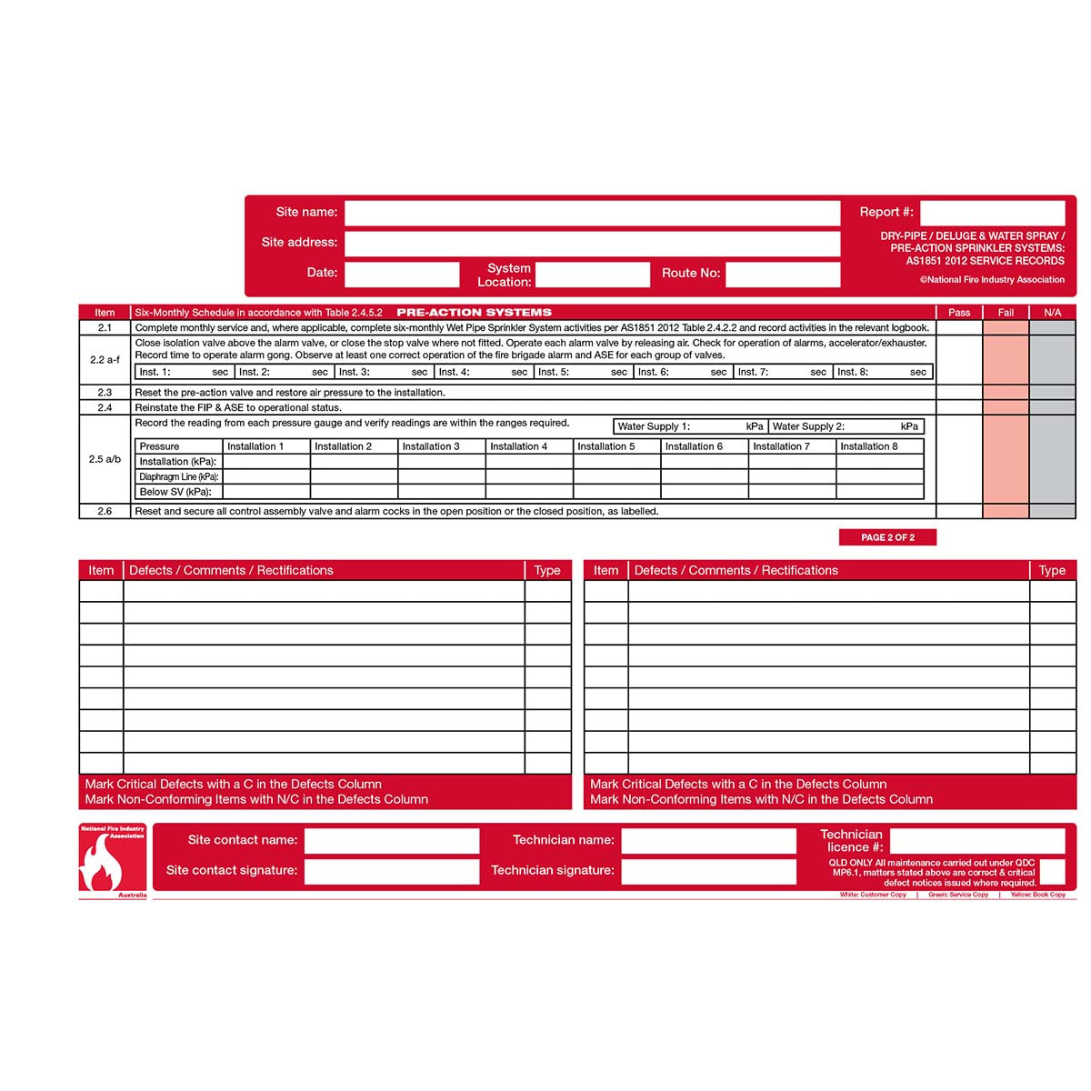 FLBA 202 Dry Pipe/Deluge & Water Spray/Pre-action Sprinkler Systems (2 year) - Image 5