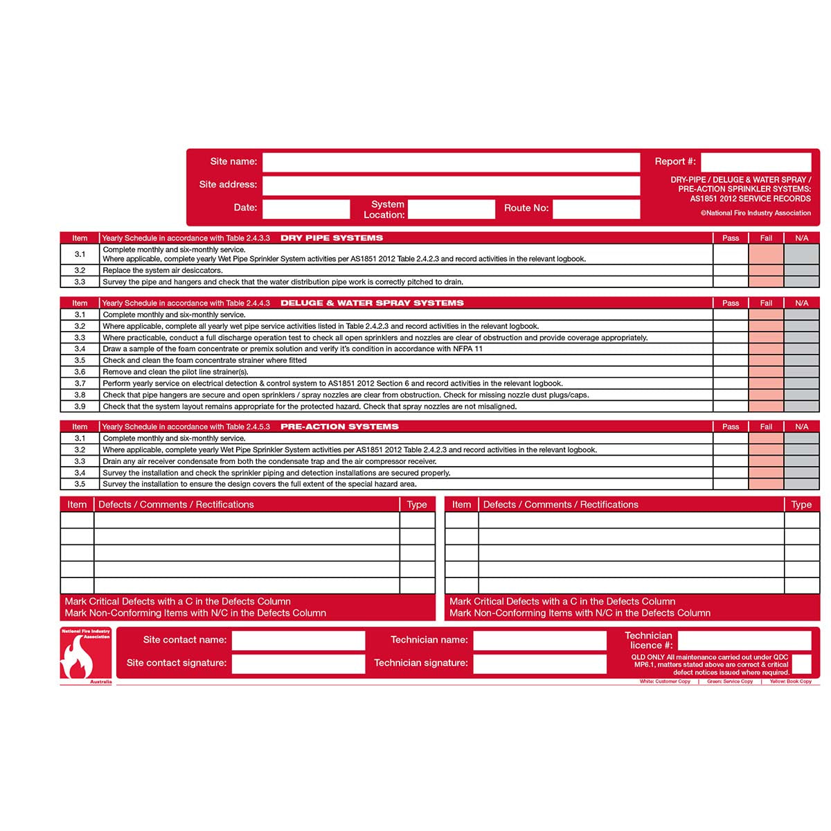 FLBA 202 Dry Pipe/Deluge & Water Spray/Pre-action Sprinkler Systems (2 year) - Image 6