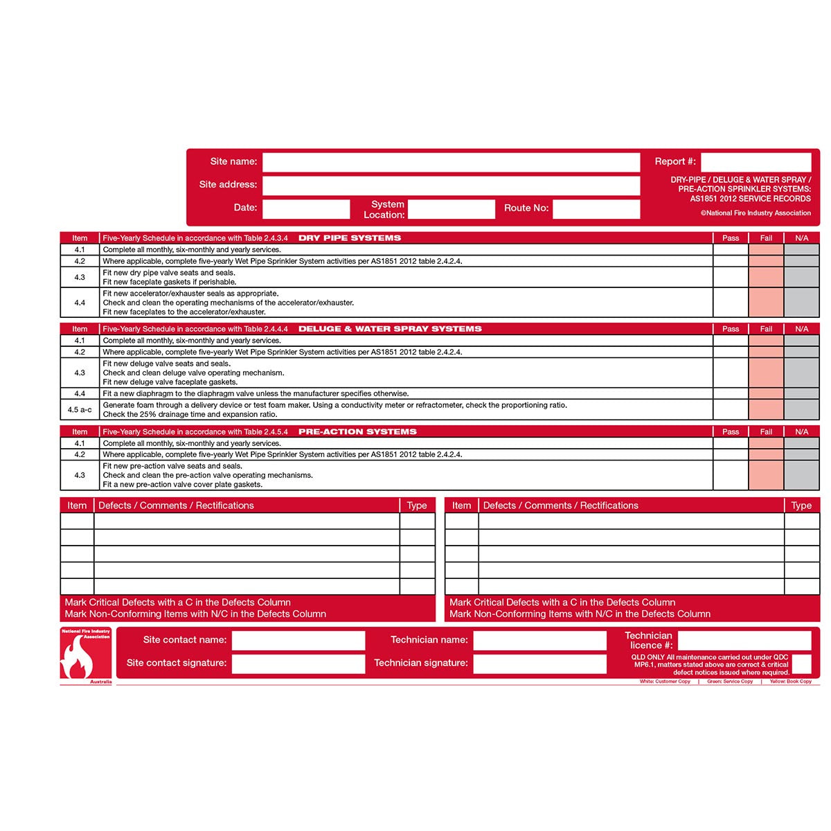FLBA 202 Dry Pipe/Deluge & Water Spray/Pre-action Sprinkler Systems (2 year) - Image 7
