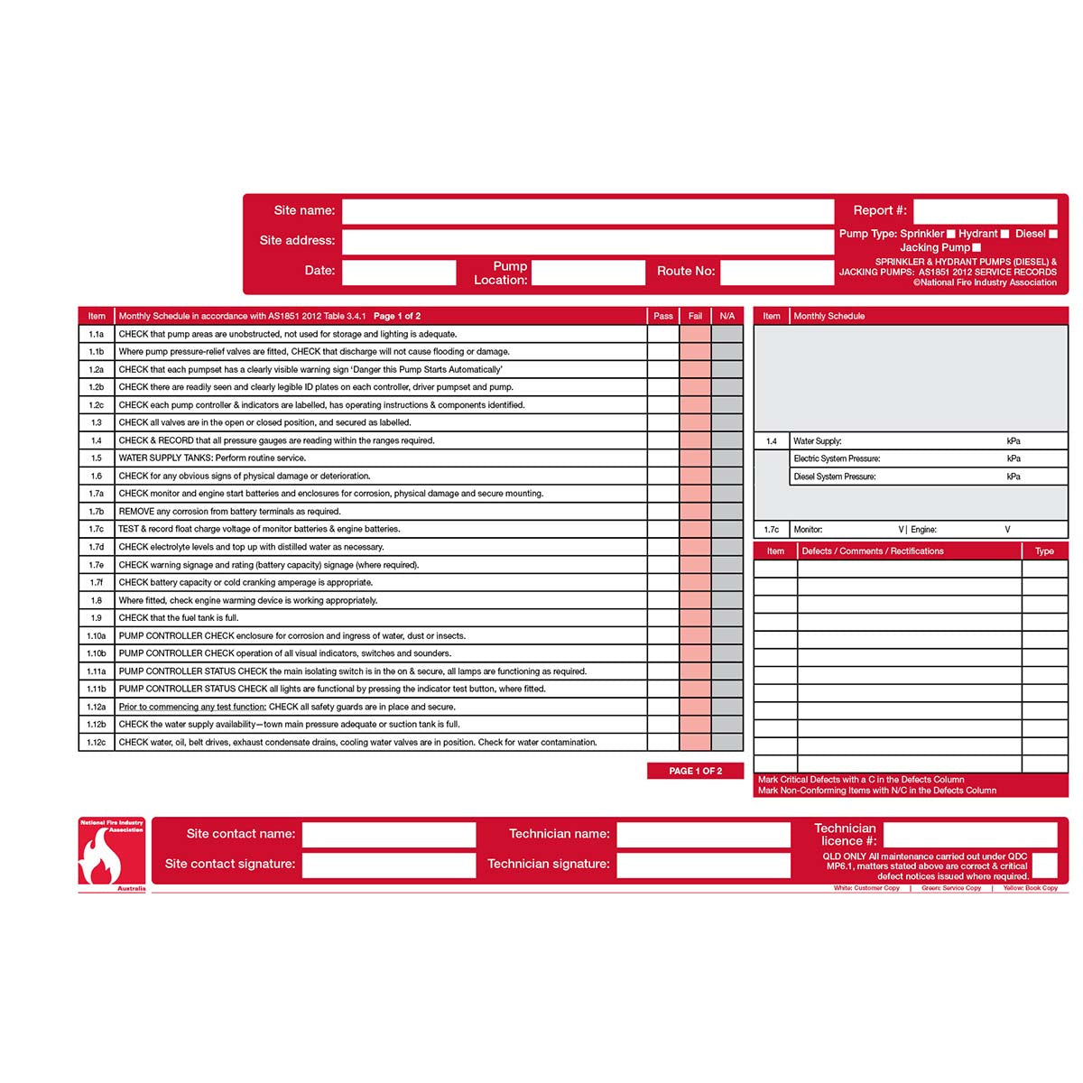 FLBA 203 Sprinkler & Hydrant Pumps (Diesel) & Jacking Pumps (2 year) - Image 2