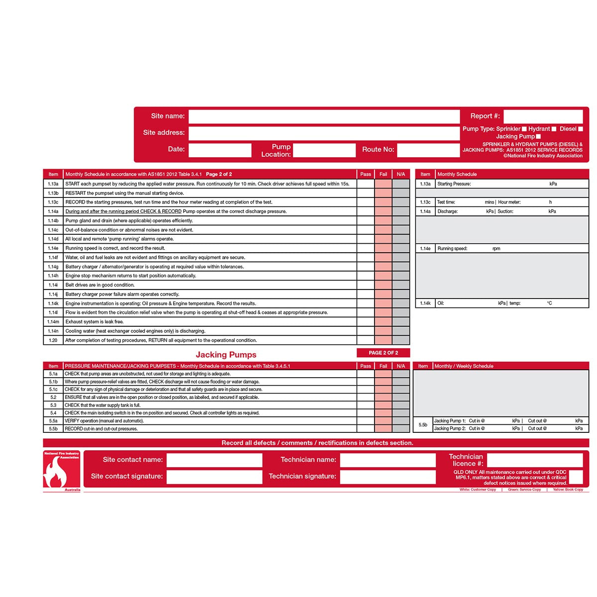 FLBA 203 Sprinkler & Hydrant Pumps (Diesel) & Jacking Pumps (2 year) - Image 3