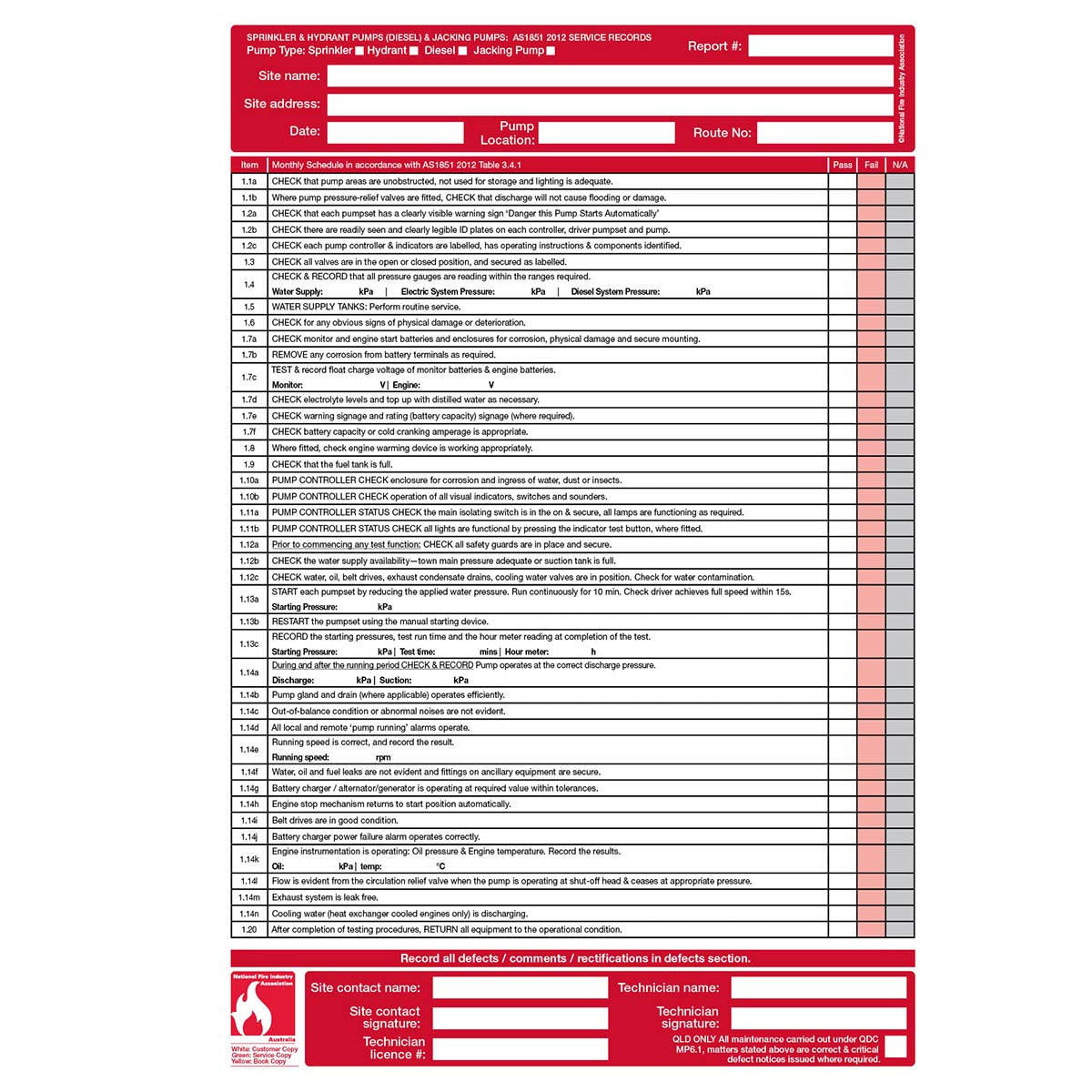 FLBA 203 Sprinkler & Hydrant Pumps (Diesel) & Jacking Pumps (2 year) - Image 6