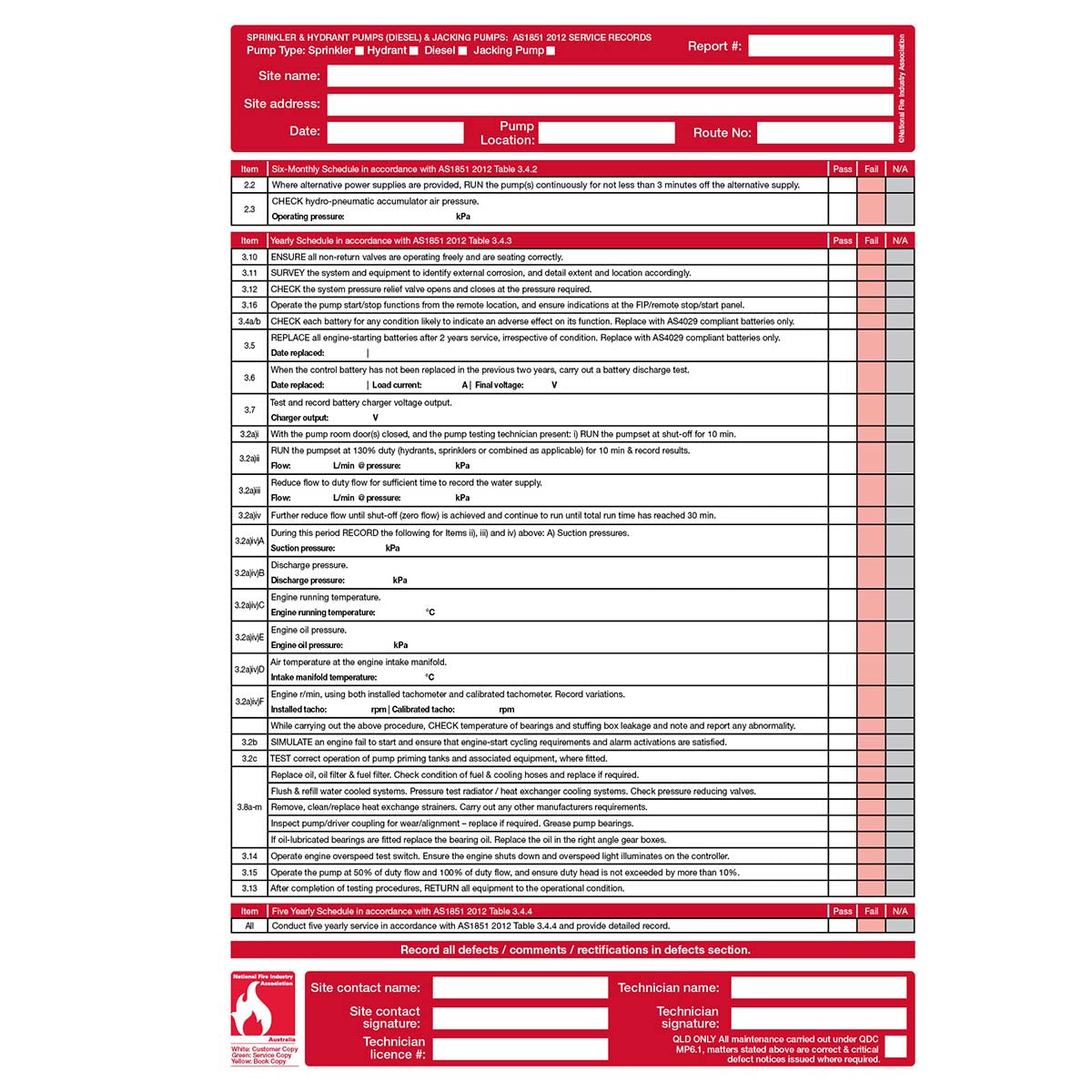 FLBA 203 Sprinkler & Hydrant Pumps (Diesel) & Jacking Pumps (2 year) - Image 7