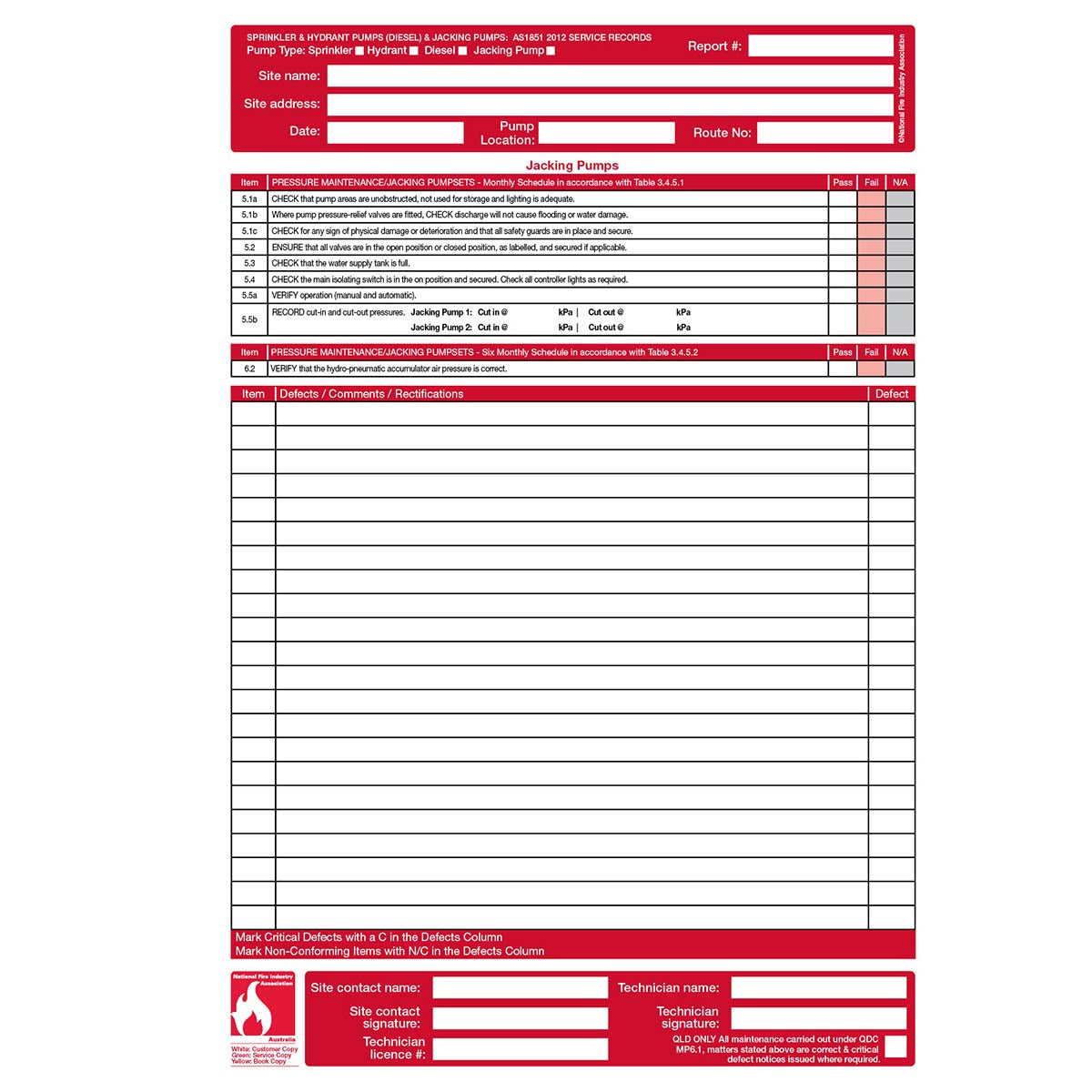 FLBA 203 Sprinkler & Hydrant Pumps (Diesel) & Jacking Pumps (2 year) - Image 8