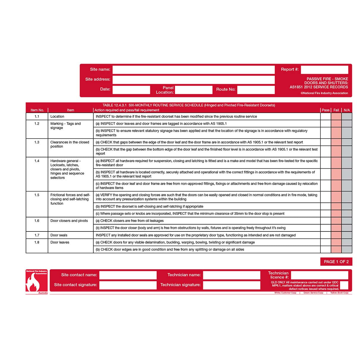 FLBA 211 Passive Fire - Smoke Doors and Shutters (2 year) - Image 2