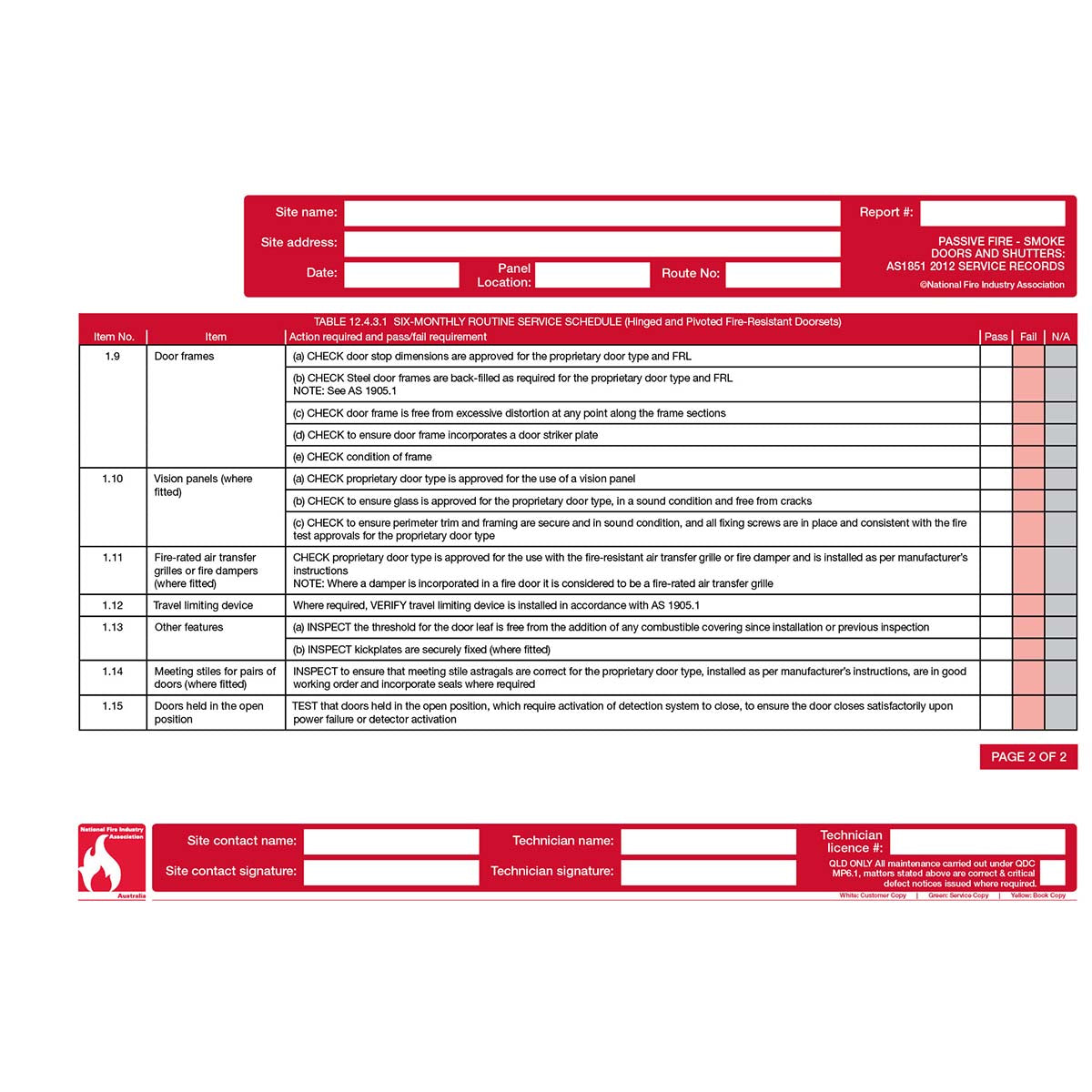 FLBA 211 Passive Fire - Smoke Doors and Shutters (2 year) - Image 3