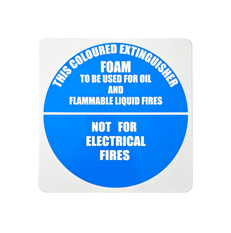 Identification Sign Foam Extinguisher