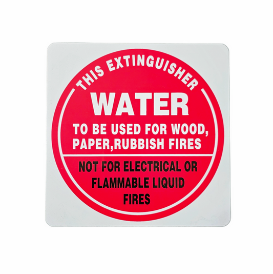 Identification Sign Water Extinguisher