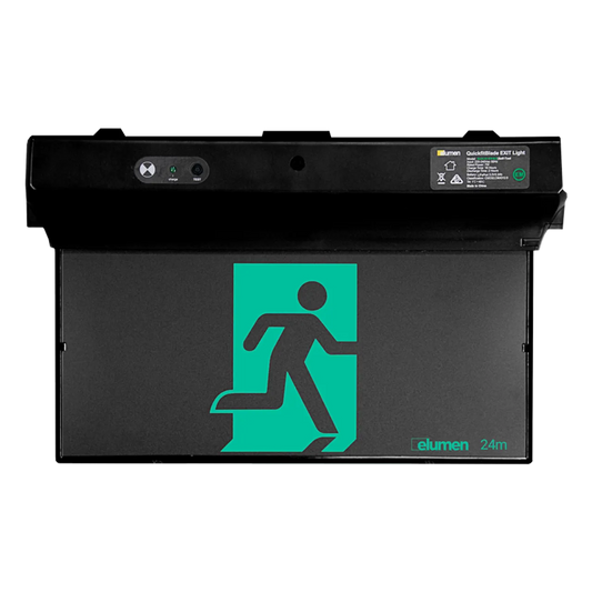 Elumen Exit LED Sign - Black Blade