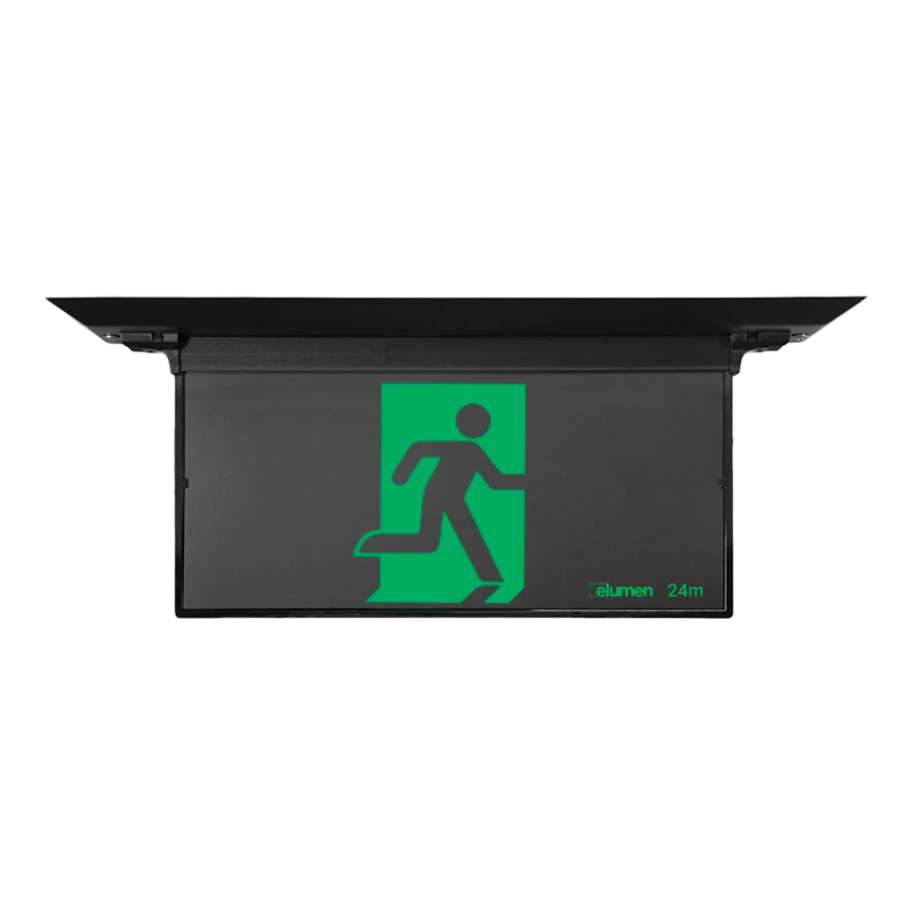 Elumen Exit LED Light - Black Recessed Blade