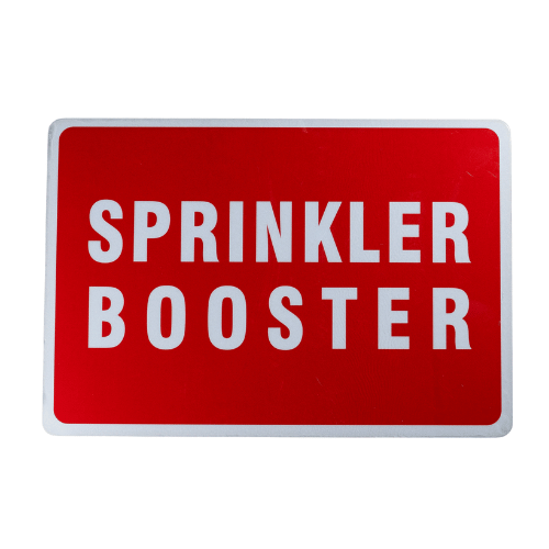 Location Sign Metal Sprinkler Booster