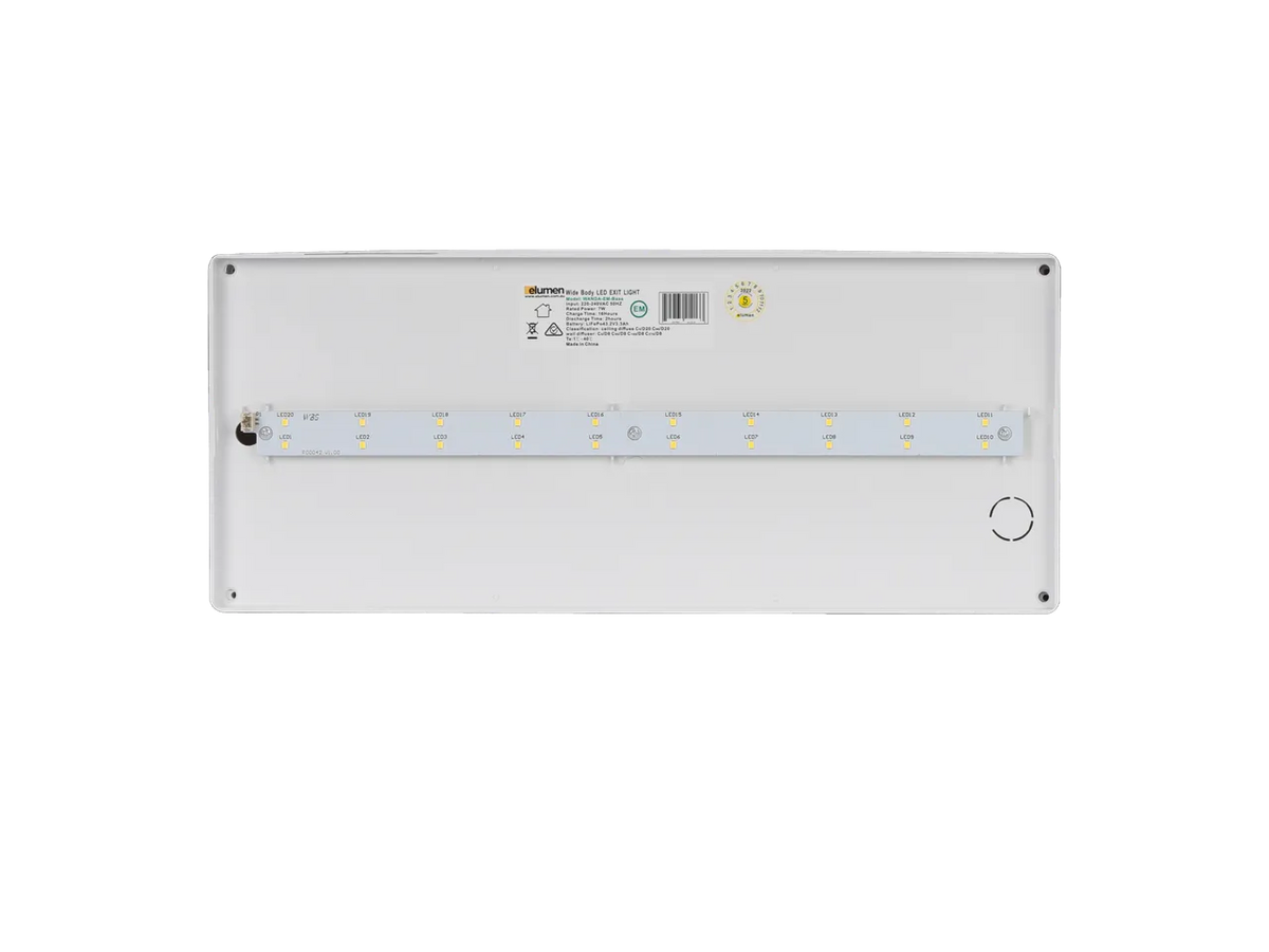 Elumen Wanda – LED Box Exit Sign – Base Only